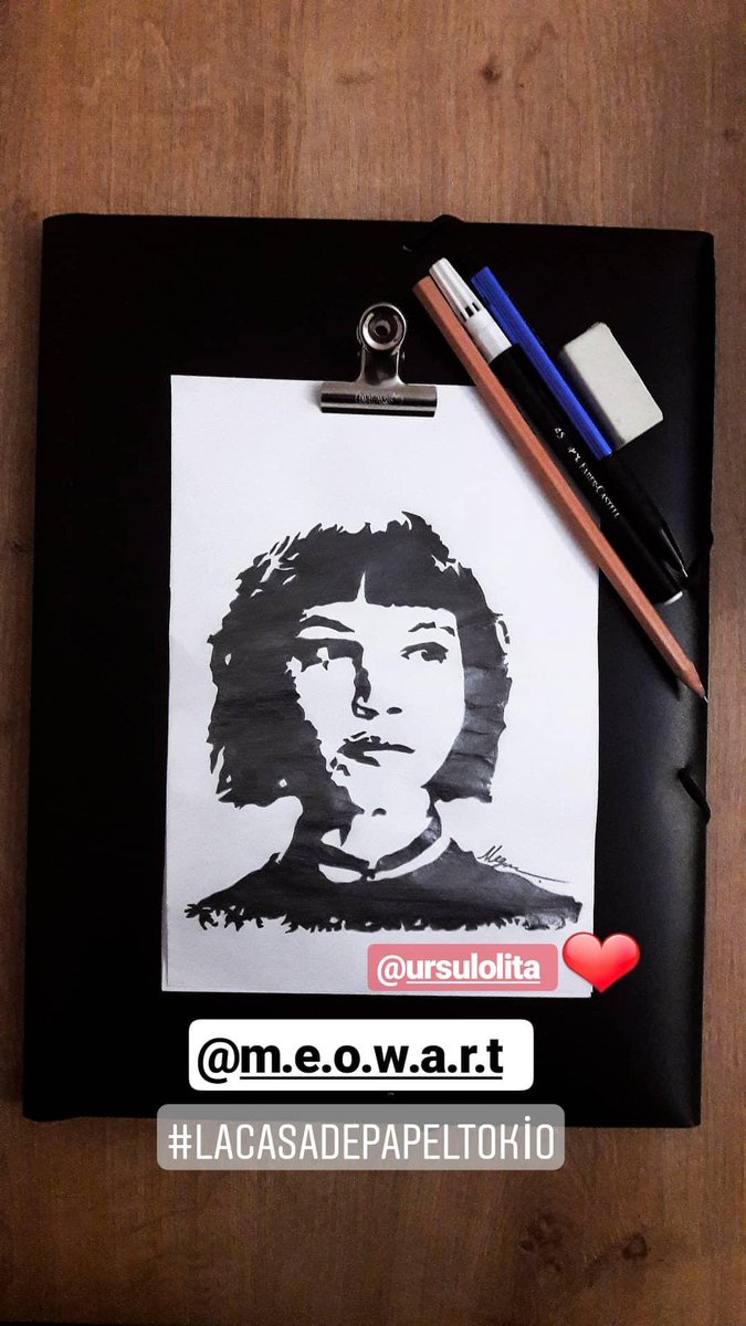 mervgerger's tweet photo. @ursulolita 🖤 @LaCasaDePapelTV #tokio #bellaciao #LaCasaDePapel #lacasadepapelart #úrsulacorberó #lacasadepapeltokio #art #myart #draw #drawingoftheday #drawings #pencilsketch #sketchbook @FaberCastell @FaberCastell_BR 
🌟Here is my art Instagram: ➡️ @m.e.o.w.a.r.t https://t.co/p5LBXNG7hj