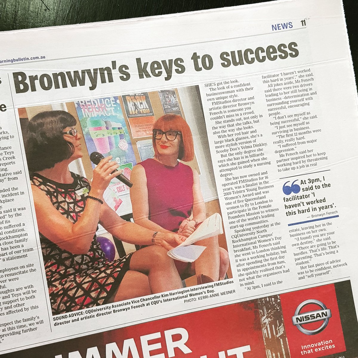 redbroni's tweet photo. I had fun sharing my story at the @CQUni #IWD2018 breakfast w/ @CQUniversityVC @HelenHuntly I hope I inspired CQU women to #BeWhatYouWantToBe https://t.co/Qb2wsOMuV1