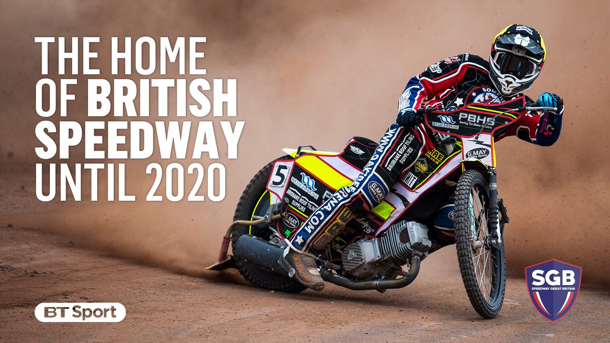 tntsports's tweet photo. Announcement! 📣

✅ Speedway GB Premiership 🇬🇧
✅ Speedway Grand Prix 🏁
✅ Speedway of Nations 🌍

BT Sport will continue as the home of British Speedway until 2020 👊 https://t.co/KflsOLedQl