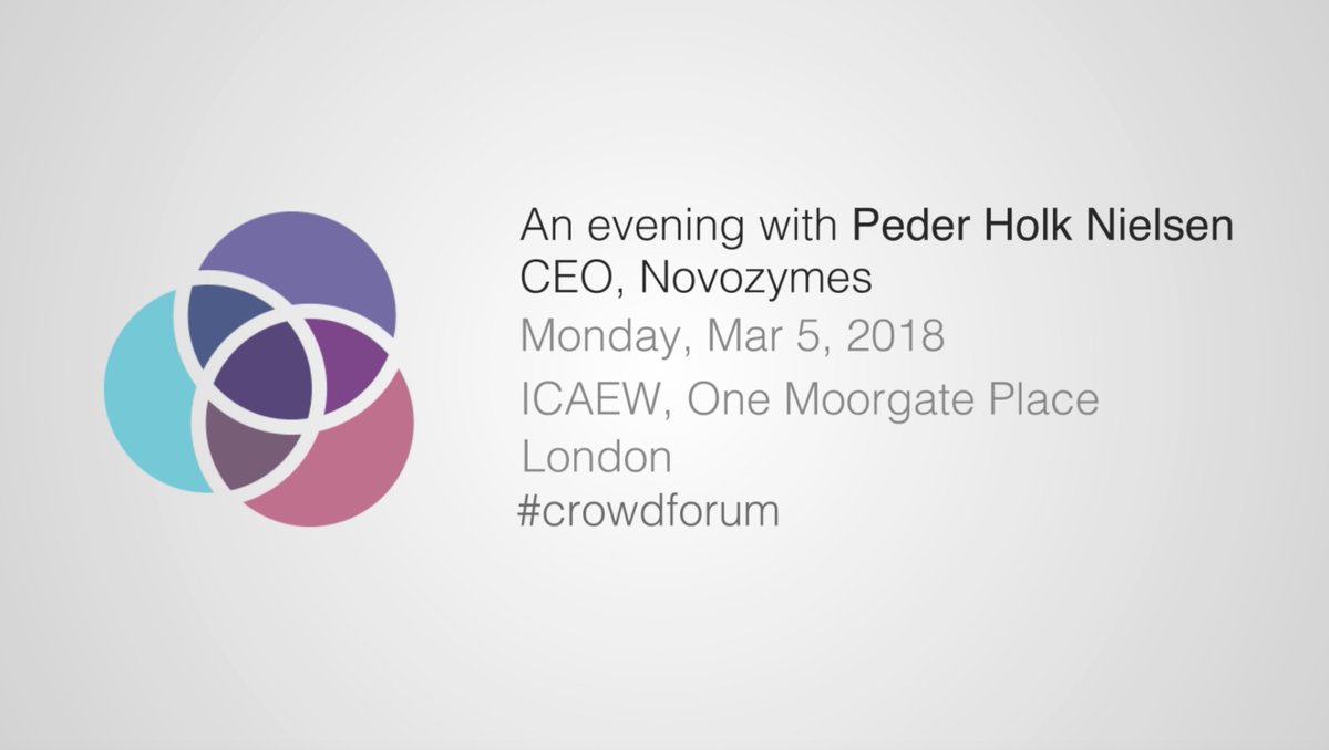 Great highlights video from March #CrowdForum with Peder Holk Nielsen, CEO of <a href="/Novozymes/">Novozymes</a> - talking about the massive business opportunities and rewards from sustainability and the #SDGs. youtu.be/xbzzllvAL0w