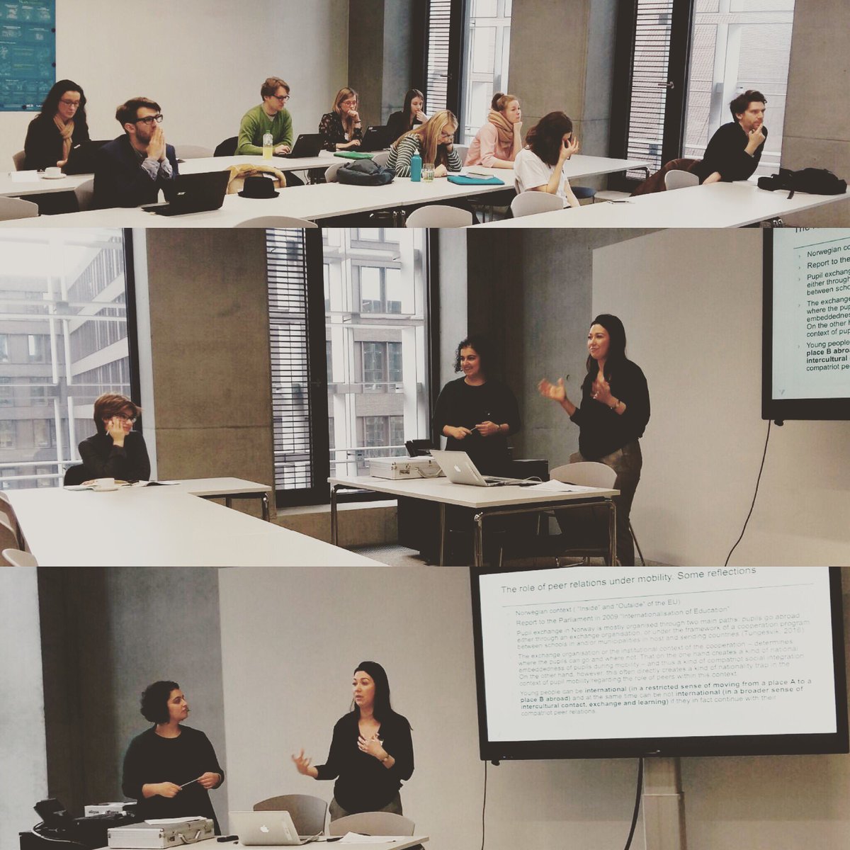 'Young people, especially in pupils exchange need to be made aware of compatriot peer effects before they go abroad.' <a href="/ardic_tuba/">Tuba Ardic</a> and @IrinaPavlova88 at the MOVE final conference in Luxembourg #youthmobility #internationalism <a href="/HVL/">Bae</a> @MOVE