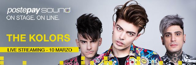 Paoletta_F's tweet photo. Il concerto milanese dei @TheKolors sabato 10 marzo è in live streaming sulla pagina Facebook di #Postepay - #FridaTour https://t.co/nOohEOsxa3 https://t.co/Tz0vsbO5aY