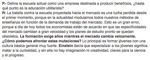 Un buen material didáctico debe dejar espacio para lo inútil, salir del esquema utilitarista, abrir vías que no se sabe adónde llevarán. Ya lo decía Nuccio Ordine: m.elcultural.com/noticias/letra…  #DDC18_2