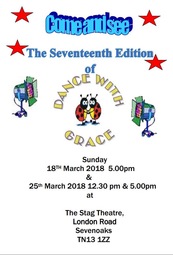 DancewithGrace1's tweet photo. Seventeenth Edition of Dance with Grace. The Stag Theatre, Sevenoaks, Kent. Tickets £13.50 

Call 01732 450175 for tickets https://t.co/TsCzXCnbAw