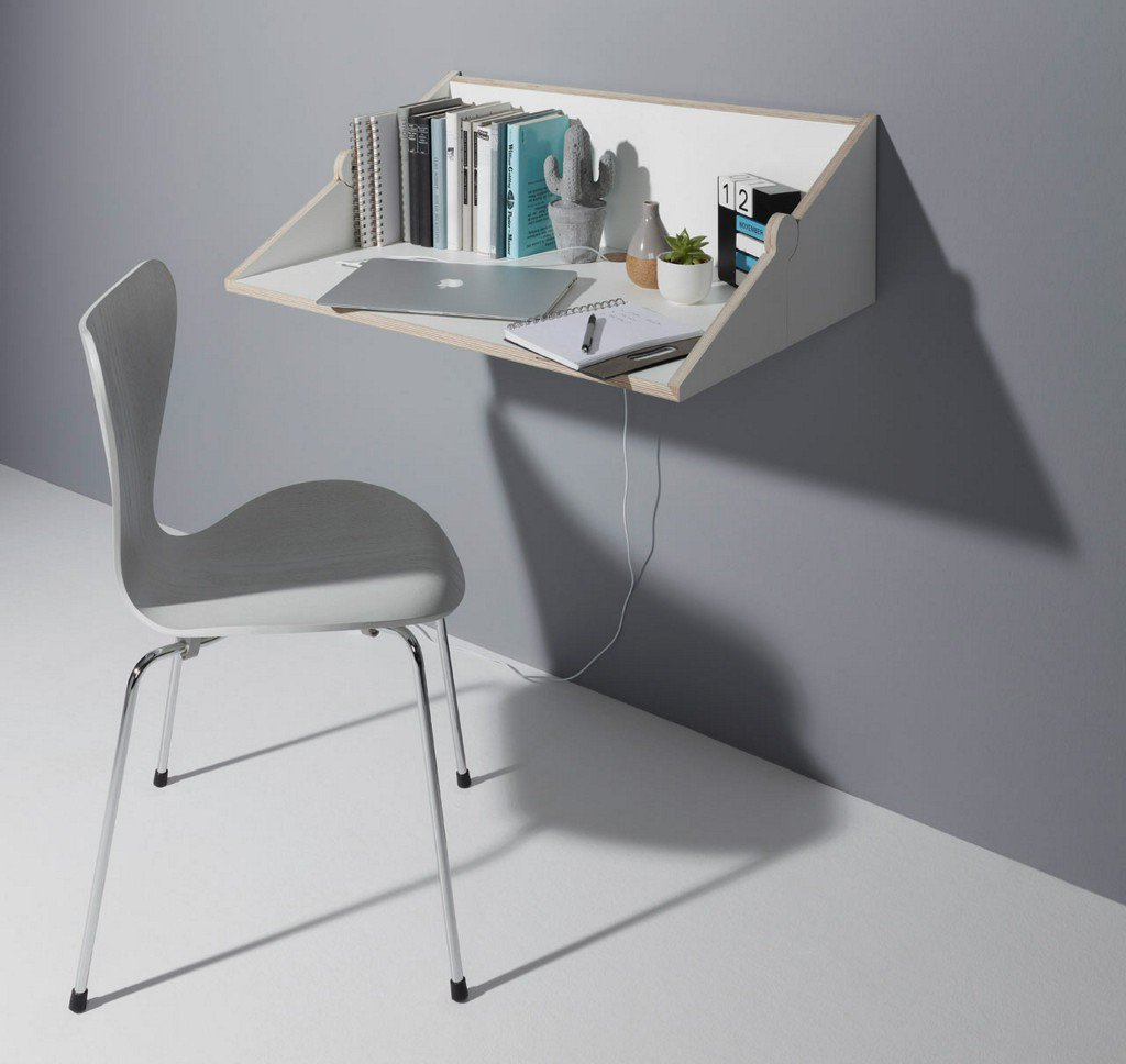 designmilk's tweet photo. twofold Space Saving Wall Shelf/Desk Hybrid by studio michael hilgers  https://t.co/nHZYRIcK5w #fromthearchives https://t.co/KjoiS0zwUT