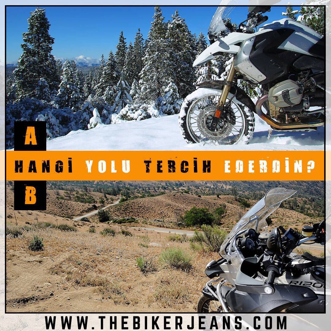 Seçtiğin yol motor üstündeki seni belirler ! Peki senin yolun hangisi ? 

#thebikerjeans