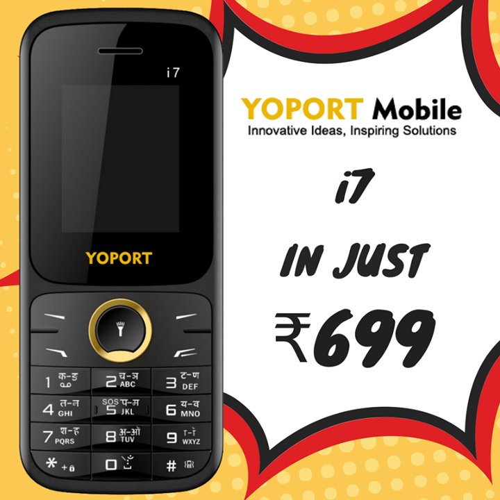 Buy i7 in ₹699 ow.ly/jkxP30iDB9K #YoportMobile