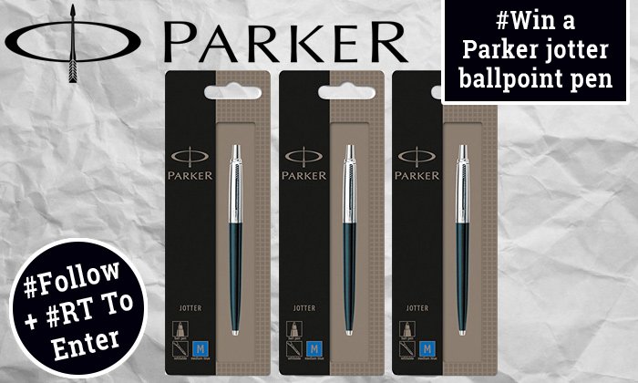 OfficeMonsterUK's tweet photo. #Win a Parker Jotter Ballpoint Pen! #Follow &amp; #RT to enter #FreebieFriday #FridayFeeling 3 to giveaway - Winner announced on Monday! https://t.co/XC3mnsR1TF
