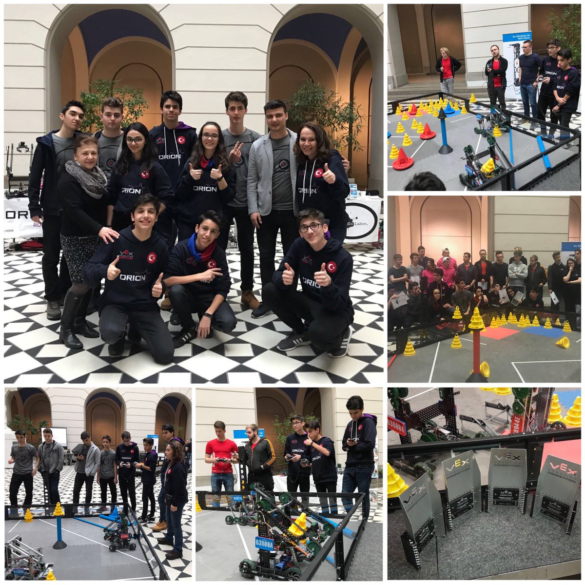 Berlin'de düzenlenen Vex Robotics yarışmasında Vizyon Koleji Vex Robotics  takımları Orion ve Eagle, Turnuva Şampiyonluğunu elde ettiler. Öğrencilerimiz Robot Skills ve Excellence ödüllerini de almaya hak kazandılar. Öğrencilerimizi tebrik eder, başarılarının devamını dileriz.