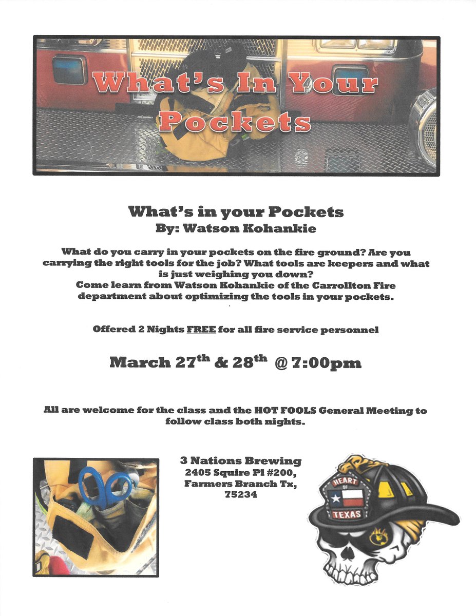 HOTFOOLSTEXAS's tweet photo. BIG NEWS!!! Mark your calendar and join us for a great night of learning and brotherhood!!! https://t.co/J4so34Jbar