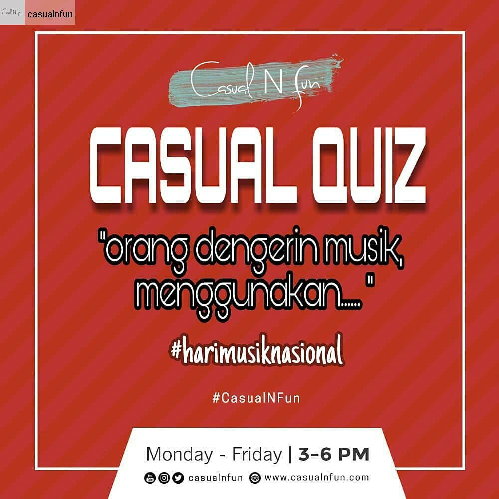 ismanto_danie's tweet photo. @casualnfun877 Follow Sosmednya @casualnfun877 terus jawab pertanyaanya lalu raih hadiahnya guys @AstaPatullah @narsih96 @adiwibowo677 @ummi01292338 @ivandaaaaa @SitiKastini @Niastewart3 @Zenal379 @_lisyah @Mancah_ @Lrs_Prilly #casualquiz #casualnfun #radioshow #afternoonshow #anggarudy https://t.co/I5jZqptFDB