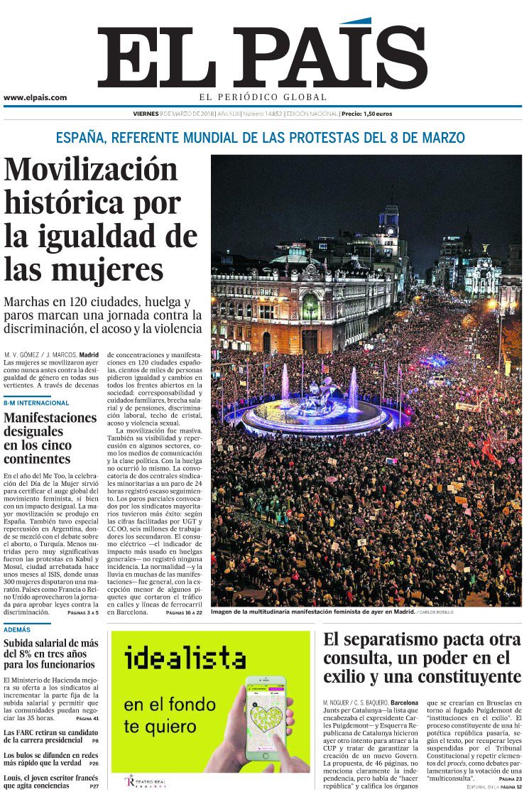 europapress's tweet photo. Estas son las #portadas de los periódicos de este viernes 9 de marzo de 2018 https://t.co/0mS7MNPspo https://t.co/lhSVE9qWzl