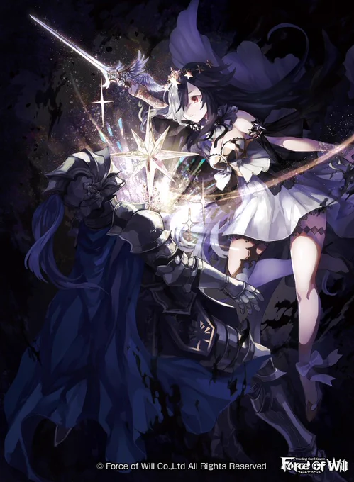 【お仕事】3月9日発売 Force of Will 零夜クラスタ第3弾「時還の魔女」にて
「儚き希望の姫」「絶望姫 アミル」「因果の報復」を描かせていただきました。よろしくお願い致します～??✨https://t.co/ypXbvkfVy5      #fowtcg 