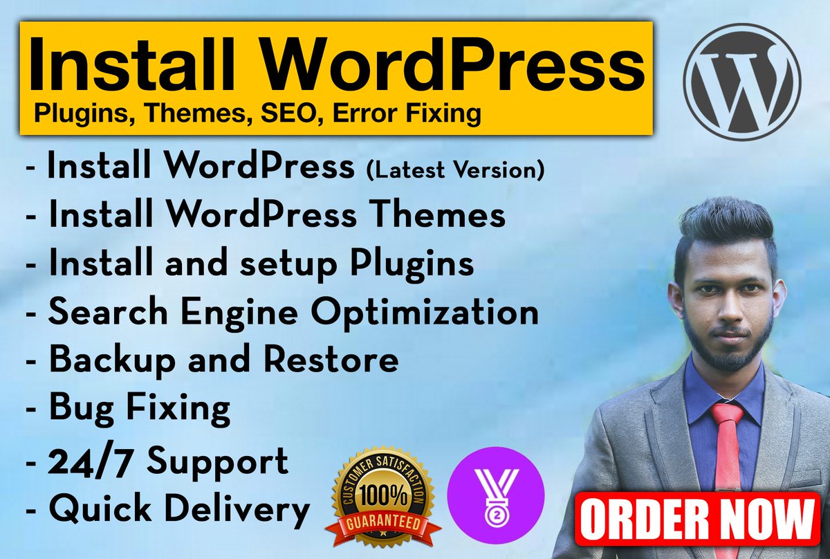 logointros's tweet image. Check it out! I will install wordpress, setup plugins and themes #Fiverr #wordpress #install #theme #wordpressDeveloper  
fiverr.com/s2/3b476c29f2