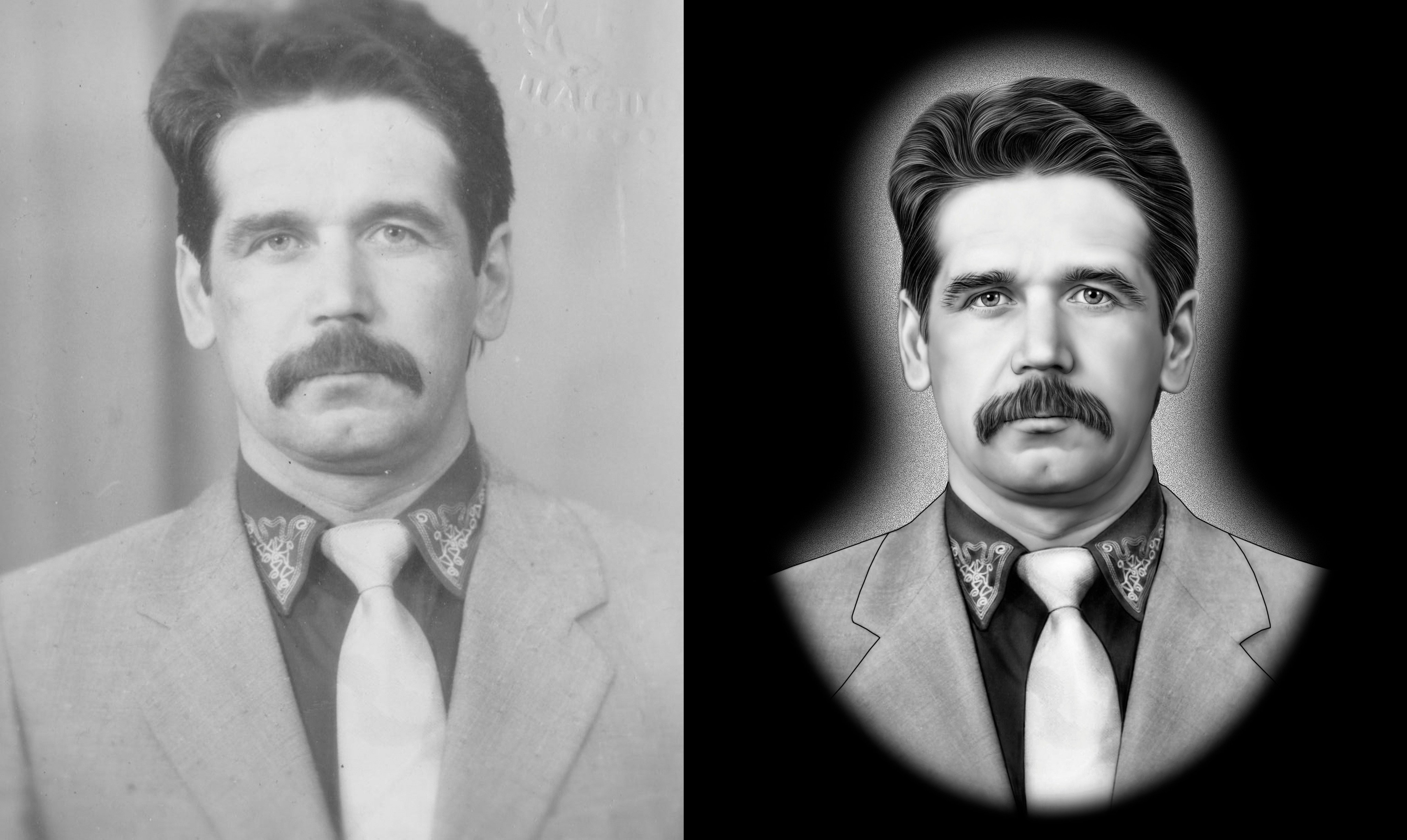 Прическа мужская ретушь