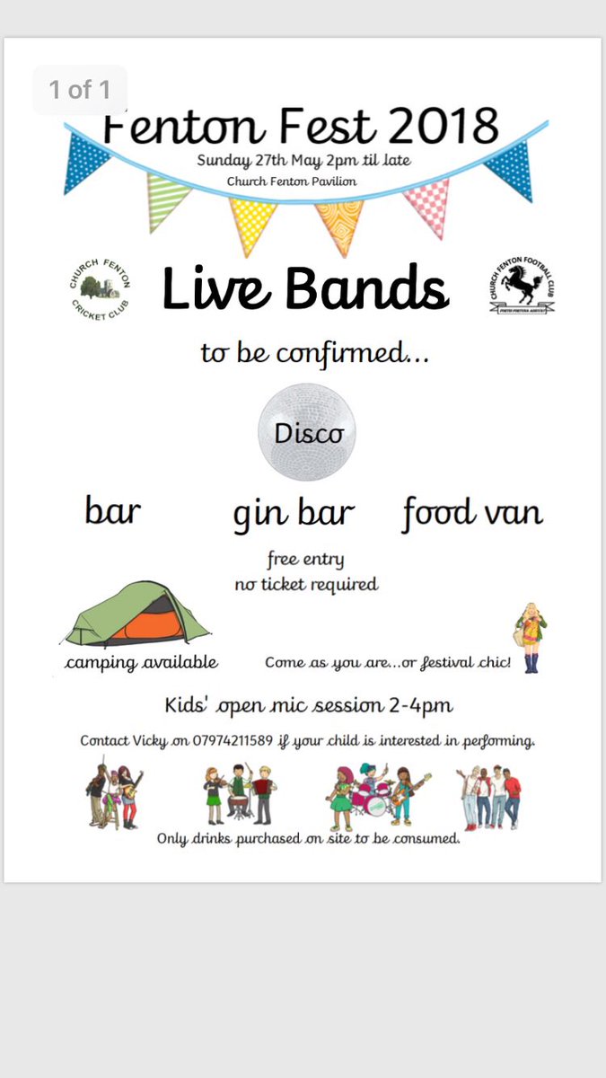 Save the date! 
The stalls and bands are all booked and organised, all people have to do is turn up and enjoy! 🥂🍹🍻🍸🍔🌭🎸🎼🎤💃🕺☀️👍