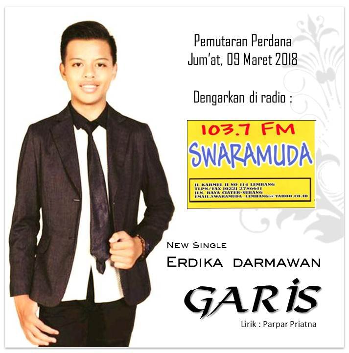 SwaramudaBDG's tweet photo. #pemutaranserentak:

Np:#Erdika - Single :#Garis

#ErdikaGaris

Cc:@erdika3 @jalankarmel114 https://t.co/mEa4S5vppk