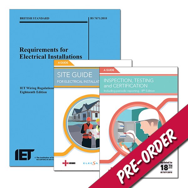 Pre-order your new 18th Edition IET Wiring Regulation Publication and Site Guide on NICEIC/ELECSA Stand R50 saving up to 20% off RRP at the <a href="/Elexshow/">Elex Trade Show</a> #PreOrder #Offers #18Edition ow.ly/rCPZ30iPKrV Don't miss out, register now: ow.ly/35Dn30iNOSq