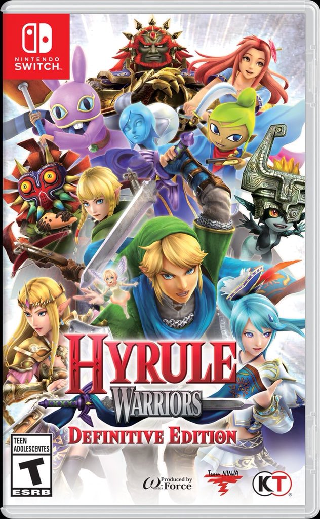 ZeldaSource's tweet photo. Hyrule Warriors Definitive Edition a non seulement eut droit à une date de sortie (18 Mai 2018 en Europe &amp; en Amérique) mais aussi à une pochette :D ! Admirez tous vos personnages préférés ! https://t.co/8ksxJWysPH