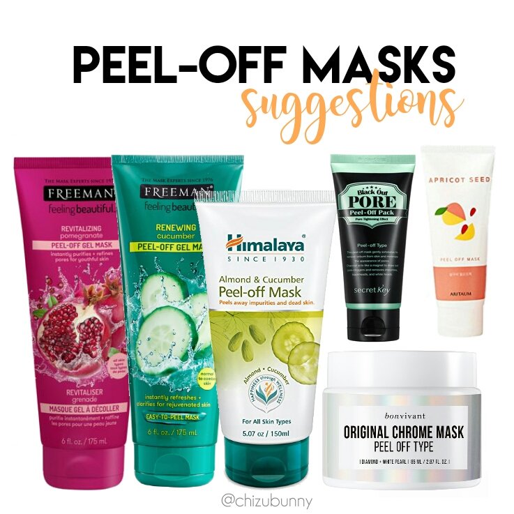 (3) PEEL OFF MASK- Basically the same thing as any other masks, but it's just satisfying af to em peel-off- Usually pore pack are made in this form (selain strips)