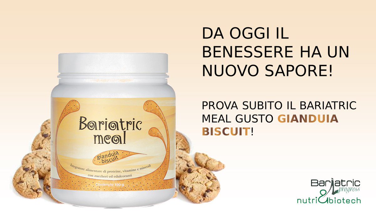 KETOSTATION's tweet photo. Prova il nuovissimo Bariatric Meal gusto #GianduiaBiscuit!! Per info e ordini chiamaci al numero 059/5331011 #BariatricMeal #integratoreproteico #dietachetogenica https://t.co/qhPxJMVAJK