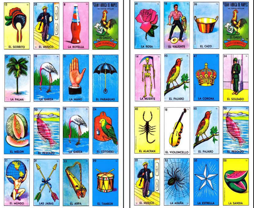 EmbaMex Sudáfrica on Twitter "La Lotería es una baraja de 54 cartas