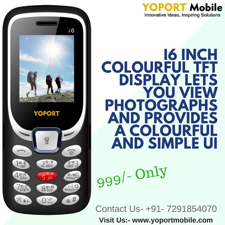 Best basic phone with colorful TFT display ow.ly/B3be30ixUFg 
Unlimited Calling
1Gb Data Daily
Offer in just ₹999