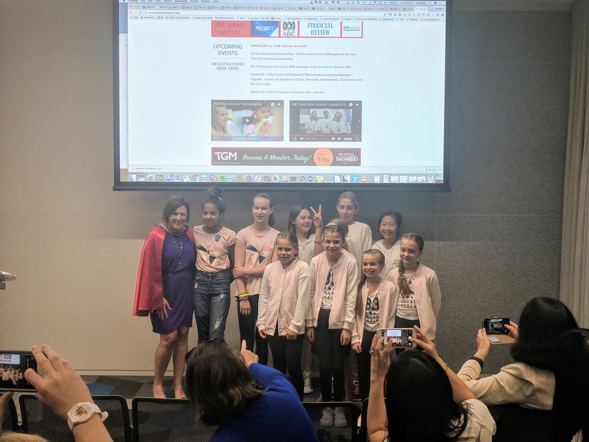 So great to see these little girls do great things! They definitely inspired the audience to dream more and do more. Thank you <a href="/HelenMcHAries/">Helen McHugh</a>  for introducing me to this amazing community! #techgirlsmovement #STEMgirls