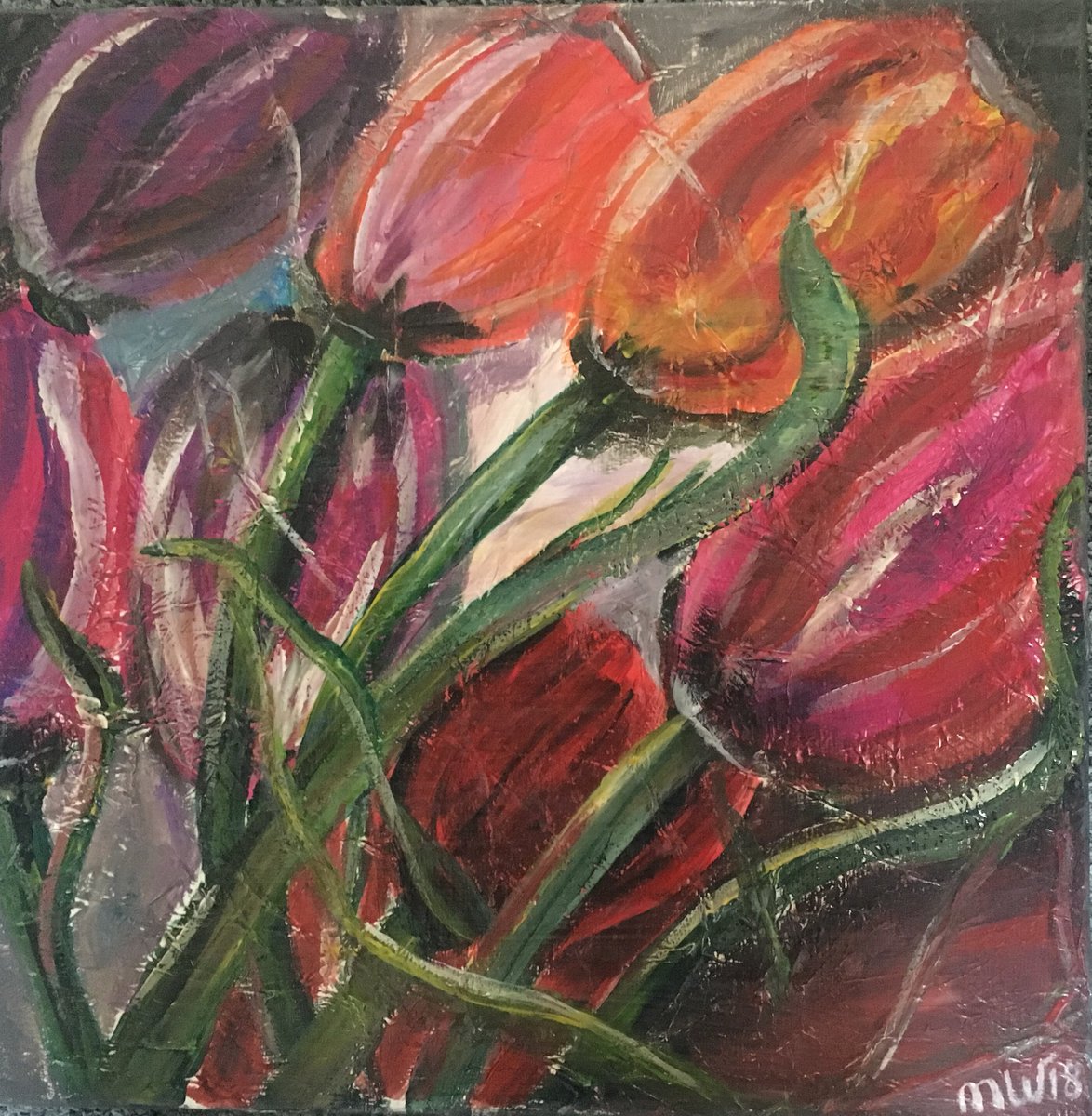 marjanwer's tweet photo. En dan is de #schilderworkshop “Hollandse tulpen”🌷die ik volgende week geef vol.. #zinin https://t.co/QtYvukeRTr