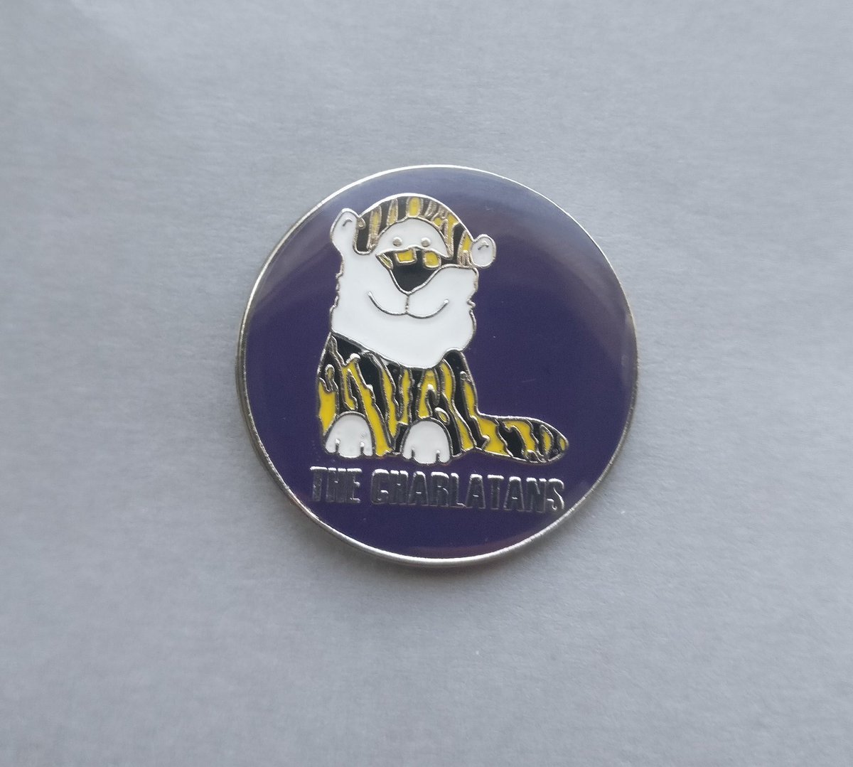thecharlatans's tweet image. Retweet for a chance to win one of each.
Tiger (250 numbered limited edition) and Northwich (500 numbered limited edition) enamel badges
Available from May 10th at our exhibition. Winner 10am May 2nd