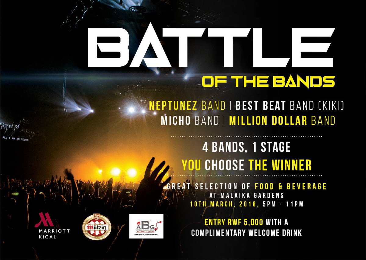 Ready for today's battle? It's on tonight starting 5pm at Kigali Marriott's Kilimanjaro Ballroom. It's gonna be big!