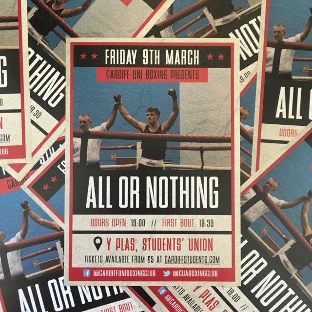 Today's the day. With a fantastic line up of boxers, and you all looking your finest, we're in for a treat.
FINAL TICKETS AVAILABLE HERE: cardiffstudents.com/events/7083/12…
<a href="/cardiffstudents/">Cardiff Students' Union</a> <a href="/StudentlifeCU/">Student Life CU</a> @CardiffAU can we get a RT? xxx