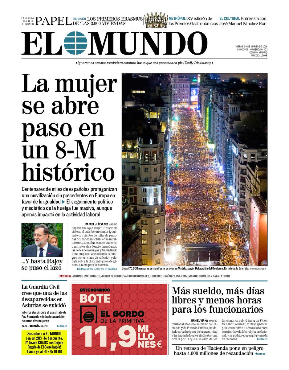 IrazustaCom's tweet photo. La 📸 de portada de @elmundoes, de @antonioheredia_ , está hecha desde @IrazustaCom!👏👏👏
#Irazusta&amp;8M 👮‍♀️👩‍🚒👷‍♀️👩‍🔧👩‍🌾👩‍🍳👩‍🎤👩‍🎨👩‍🏫👩‍🎓👩‍💼👩‍🔬👩‍🚀👩‍⚕️👩‍⚖️👩‍✈️🕵️‍♀️ https://t.co/6JyiQmHuLU