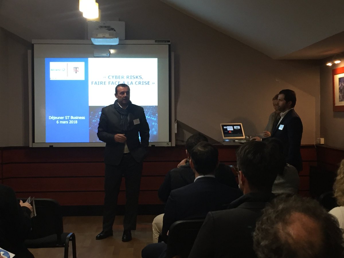 PortalAllianz's tweet photo. Retour en photos sur notre présentation au Stade Toulousain, sur "Allianz Cyber Risks" . ‼️⚫🔴 #allianz #cyberisks #partenaires #stadetoulousain #business

©stade toulousain https://t.co/CQQewfcnD5