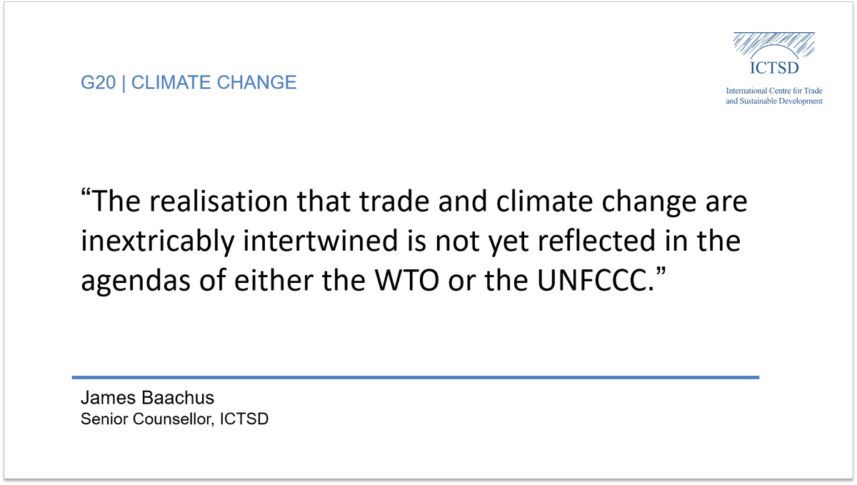ICTSD's tweet photo. “Our alarming #ClimateCrisis demands border adjustments now.” - John S. Odell: https://t.co/078Cf9u3vq https://t.co/9BsdVIx330