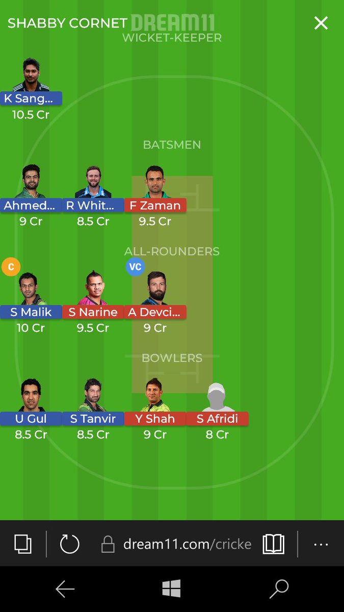 Dream11CricLive's tweet photo. #Dream11 team prediction #MULvLAH
NOTE : Anton devich is a good vice captain option.Shaheed Afridi is a risky pick (Grand League) https://t.co/9D4ao7MPFx
