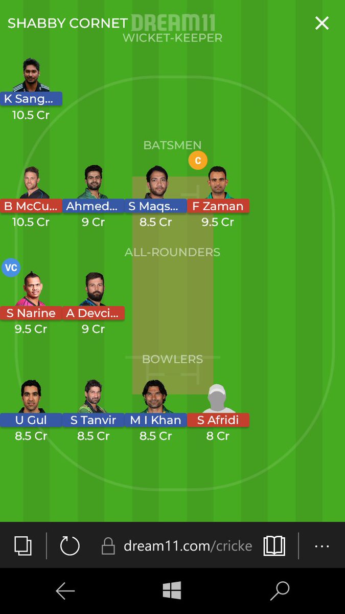 Dream11CricLive's tweet photo. #Dream11 team prediction #MULvLAH
NOTE : Anton devich is a good vice captain option.Shaheed Afridi is a risky pick (Grand League) https://t.co/9D4ao7MPFx