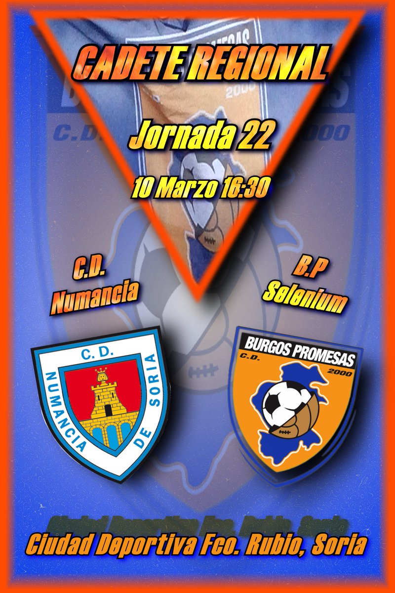 LaFactoriaBCF's tweet photo. Este sábado, 10 Marzo a las 16:30 en #CadeteRegional el #BPSelenium visita al @cdnumancia #BurgosPromesas @ui1Universidad https://t.co/oEvOcRA9PQ