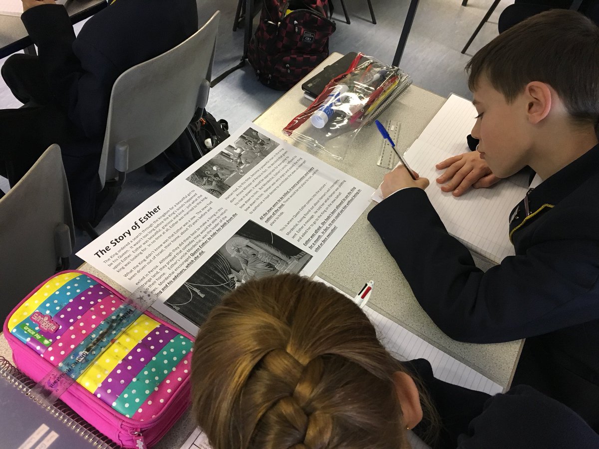 Year 7 exploring the story of Esther- a very strong and brave woman in the Torah #IWD18 #pressforprogres