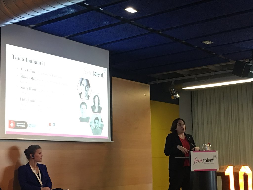 Womem must be in first line in the tech world, we cannot be out of future transformation and tech industry power <a href="/AdaColau/">Ada Colau 💜🌈🔻</a> #Iamfemtalent