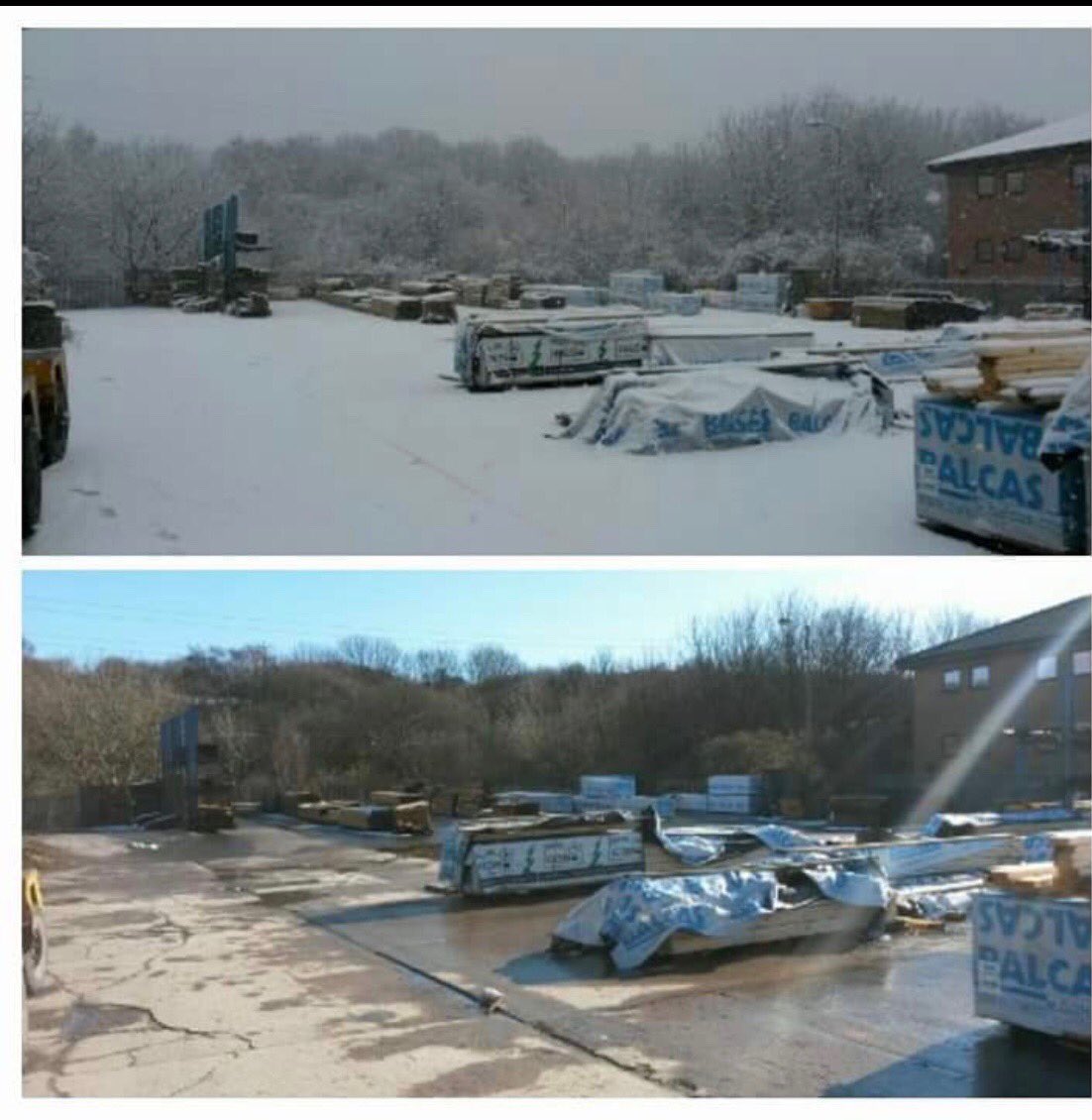 baildontimber's tweet photo. Well I’m guessing our team did a good job removing all the snow❄️😂 or maybe it was just the amazing wether change. #Snowing #winter https://t.co/zwI6388YUL