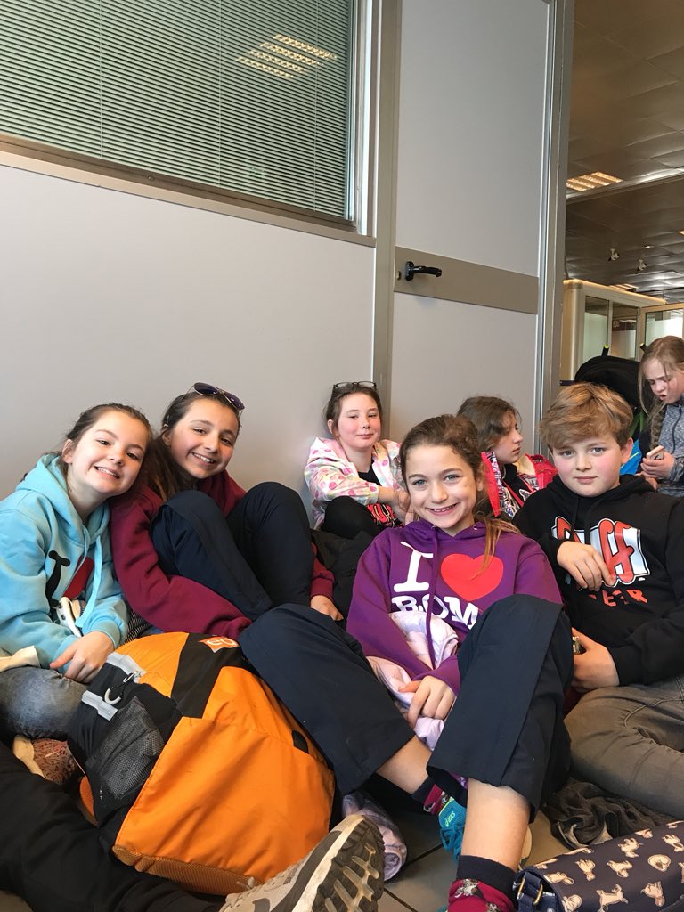 FettesPrepTrips's tweet photo. We are all checked in and ready to board. It’s been an amazing trip! #schooltrip #rome #airport https://t.co/rwMqwk0BQL