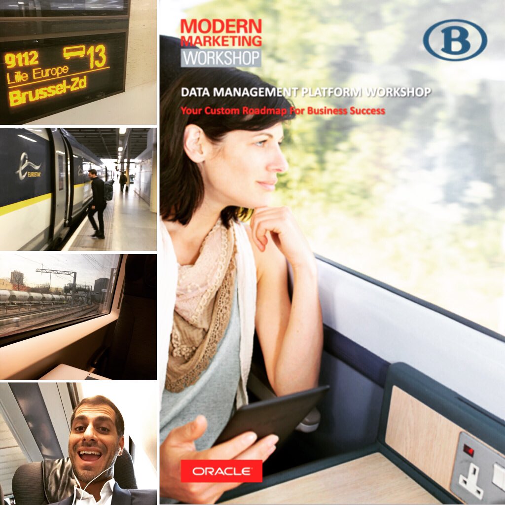 Next stop #Brussels... excited to be on #Eurostar heading to see their owning company to deliver a dedicated #ConnectedExperiences workshop to their team! #MMWorkshop <a href="/OracleMktgCloud/">OracleMktgCloud</a>