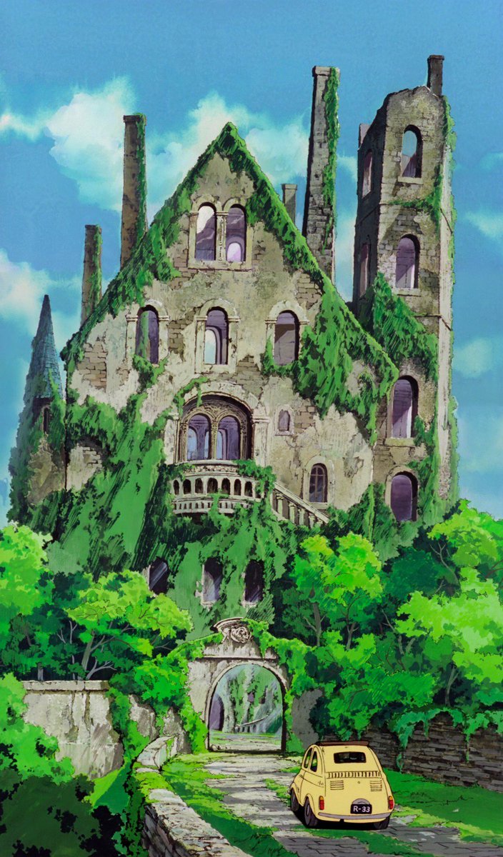 sylvainsarrailh's tweet image. Backgrounds from Lupin the Third: The Castle of Cagliostro (1979, TMS Entertainment) :