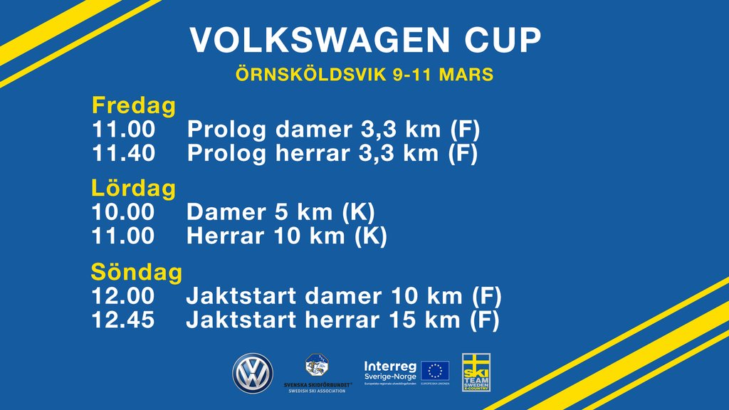 Se tävlingarna i Volkswagen Cup fre-sön GRATIS på sportlib.se/volkswagencup! Sändningen startar 10.45! 
<a href="/skiteamswexc/">Ski Team Sweden XC</a> <a href="/VWSverige/">Volkswagen Sverige</a>

#SPORTlib #volkswagencup #skiteamswexc #followuslangdlandslaget
