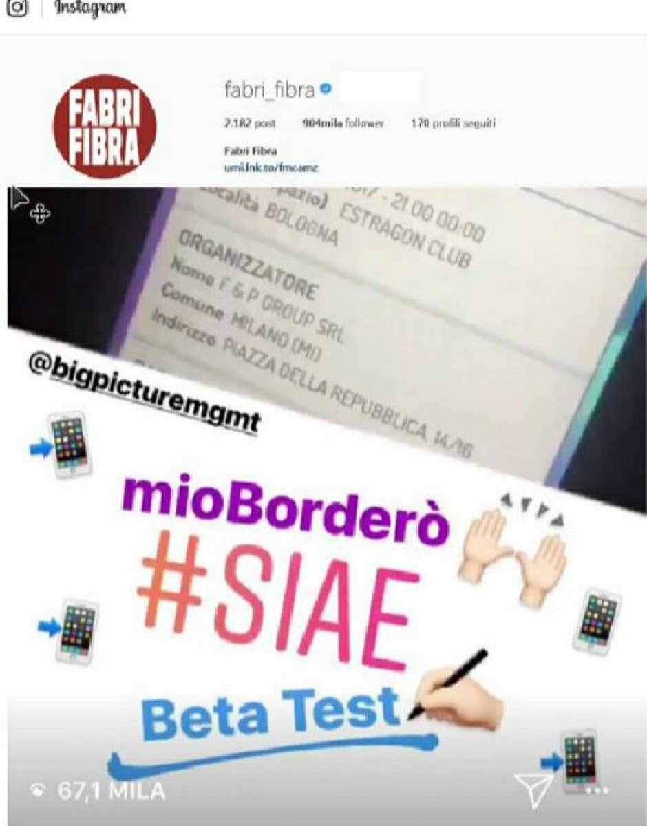 aidassociazione's tweet photo. Anche @FabriFibra usa #mioborderò la #app di #SIAE che rivoluziona il #programmamusicale 100% analitico 100% trasparente 100% nel futuro.Ora in tutti gli #store .Come funziona? Semplicissimo! GUARDA QUI ➡️ https://t.co/nXwNA2seeZ
#musica #dirittidautore #futuro #playlist #music https://t.co/MIz44ukS6F