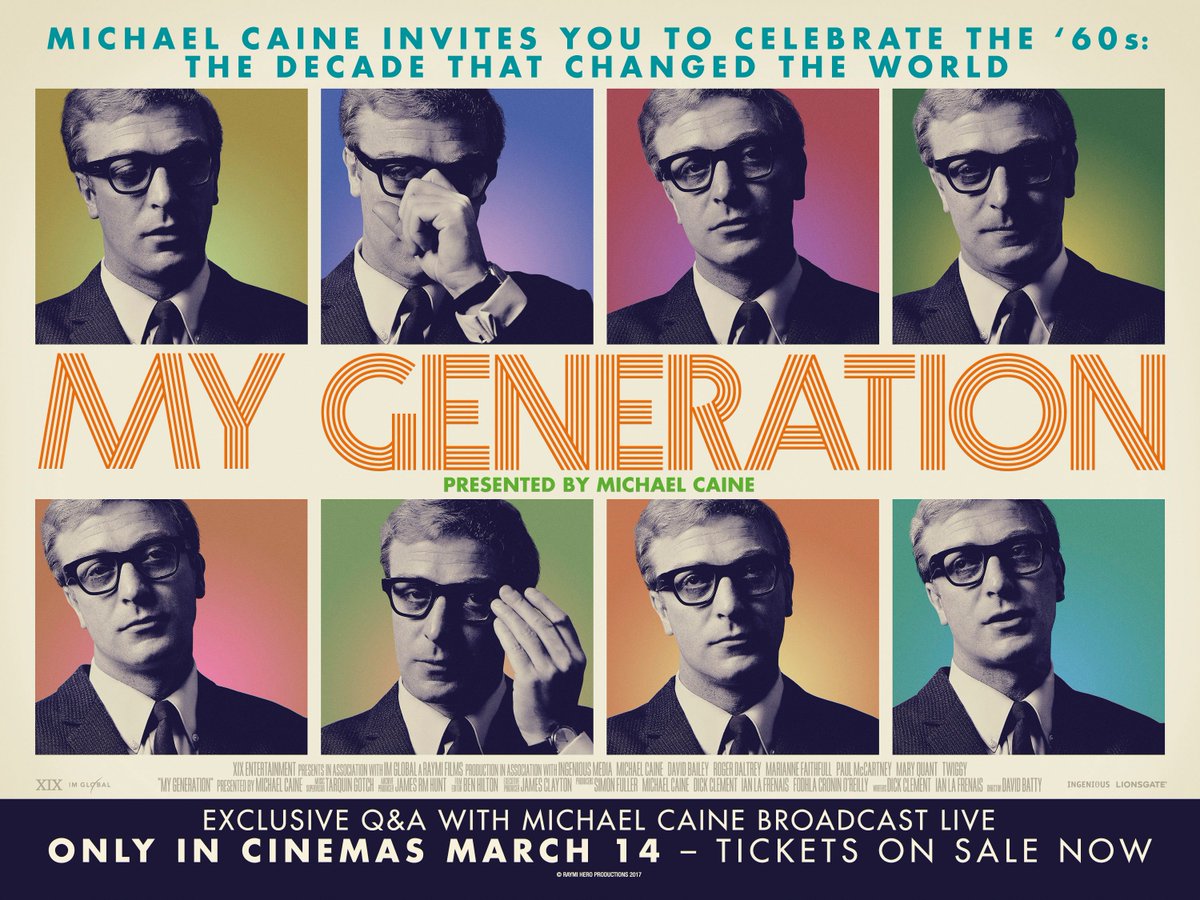 DOC_workers's tweet image. Our friends @RichMixLondon will be broadcasting a live Q&amp;amp;A with Sir Michael Caine on his birthday(!) as he discusses #MyGeneration, a vivid documentary about his experiences of 1960s London: bit.ly/MyGenerationWi…