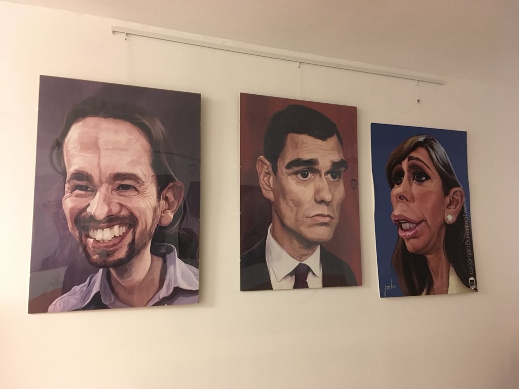 emmapumarola's tweet image. Ja heu passat a veure l’exposició #politicircus de @JordioMinguell, a #eltallerdelbarri ? 

Podeu fer-ho de dimecres a divendres. C/Canonge Dorca, 20 (#girona). No sigueu tímids! 😊 

 #jordio #caricaturesde