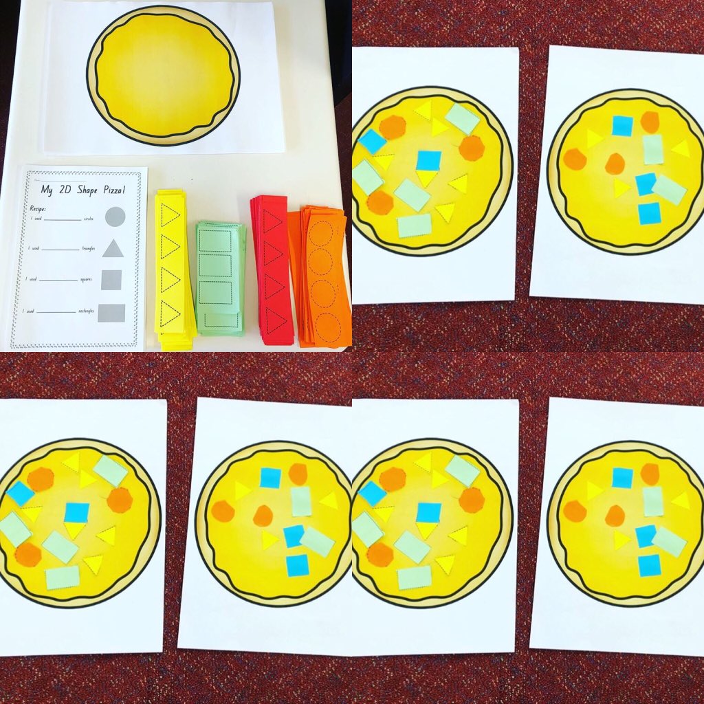 ES1 had a fabulous time creating 2D Pizzas today. 🍕#acuedu_p