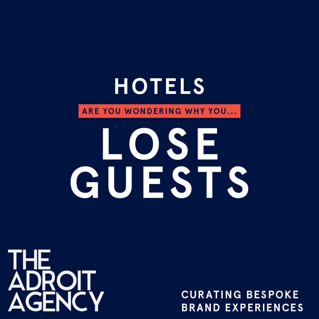 TheAdroitAgency's tweet photo. Get the #HotelMarketing #Experts to stop this from happening! #CuratingBespokeBrandExperiences #marketing #strategy #advertising #branding #design #digitalmarketing #socialmediamarketing #socialmedia #hospitality #hotel #guest #OccupancyRate #RevPar #mydubai #dubai @hotelierme https://t.co/gBT964wlqJ
